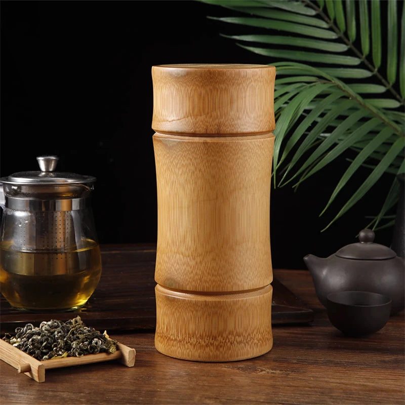 Eco-Friendly Bamboo Storage Box for Tea, Nuts & Spices