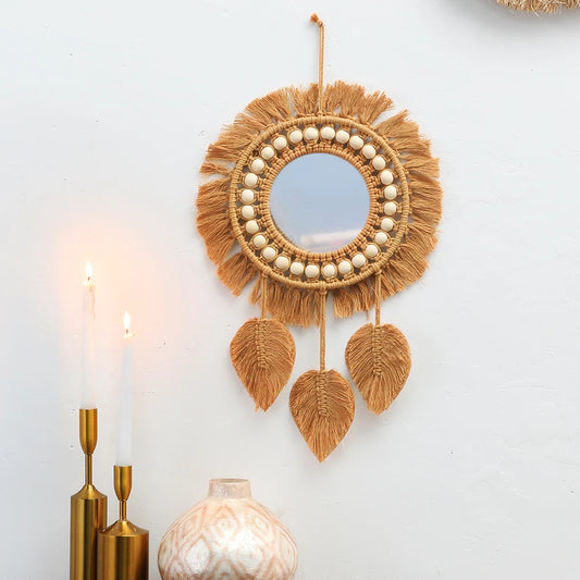 Handwoven Decorative Wall Mirror